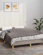 vidaXL Утежнено одеяло сиво 120x180 см 9 кг плат