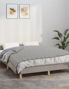 vidaXL Утежнено одеяло сиво 135x200 см 10 кг плат