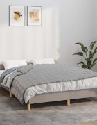 vidaXL Утежнено одеяло сиво 138x200 см 10 кг плат