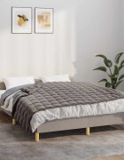 vidaXL Утежнено одеяло сиво 138x200 см 10 кг плат