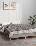 vidaXL Утежнено одеяло сиво 150x200 см 11 кг плат