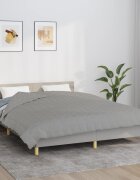vidaXL Утежнено одеяло сиво 200x220 см 9 кг плат
