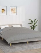 vidaXL Утежнено одеяло сиво 220x235 см 11 кг плат