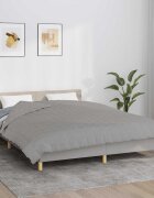 vidaXL Утежнено одеяло сиво 220x235 см 15 кг плат