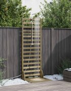 vidaXL Външен душ 225 cm Натурално
