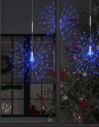 vidaXL Външен коледен светещ фойерверк син 20 см 140 LED
