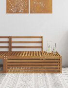 vidaXL Външен край на диван Естествен 115 x 83 x 73 см