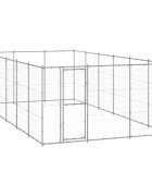 vidaXL Външна клетка за куче поцинкована стомана 2178 м²
