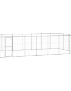 vidaXL Външна клетка за куче поцинкована стомана 3388 м²