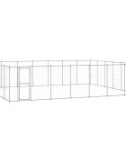 vidaXL Външна клетка за куче поцинкована стомана 5082 м²