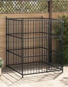 vidaXL Външна клетка за кучета 150x150x185 см