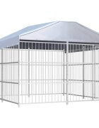 vidaXL Външна клетка за кучета с покрив 300x300x200 см