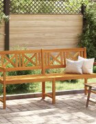 vidaXL Външна пейка 180 x 56 x 90 см Солидно акациево дърво Натурално