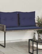 vidaXL Външна пейка 2 -Seater 4 бр. 110 x 59 x 82 см полиратан