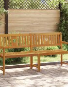 vidaXL Външна пейка 4 -местен 180 x 56 x 90 см Солидно акациево дърво