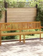 vidaXL Външна пейка Натурално 220 x 555 x 90 см