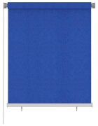 vidaXL Външна ролетна щора 125(Ш)x140(В) см синя HDPE
