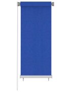 vidaXL Външна ролетна щора 65(Ш)x140(В) см синя HDPE