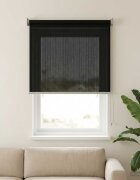 vidaXL Външна ролетна щора с блокировка на UV 90% Черно 80 x 140 cm