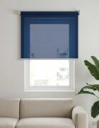 vidaXL Външна ролетна щора с блокировка на UV 90% Синьо 80 x 140 cm