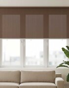vidaXL Външна ролетна щора с блокировка на UV 90% Таупе 120 x 140 cm