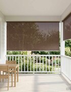 vidaXL Външна ролетна щора с блокировка на UV 90% Таупе 350 x 230 cm
