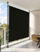 vidaXL Външна ролкова завеса Черно 100 x 270 cm