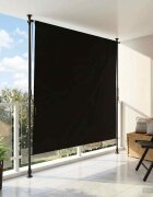 vidaXL Външна ролкова завеса Черно 120 x 270 cm
