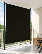 vidaXL Външна ролкова завеса Черно 200 x 270 cm