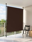 vidaXL Външна ролкова завеса Кафяво 100 x 270 cm