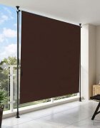 vidaXL Външна ролкова завеса Кафяво 200 x 270 cm