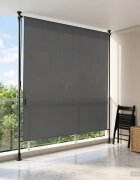 vidaXL Външна ролкова завеса Светлосиво 100 x 270 cm