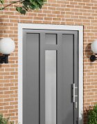 vidaXL Външна стенна лампа 2 бр. Черно 28 x 25 x 38 см