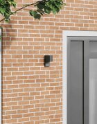 vidaXL Външна стенна лампа Черно 12 x 7 x 15 см Неръждаема стомана