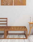vidaXL Външна табуретка Естествен 79 x 79 x 37 см
