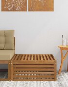 vidaXL Външна табуретка Естествен 79 x 79 x 37 см