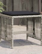 vidaXL Външни табуретки с възглавници 4 бр светлосиви 41x41x36 см