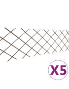 vidaXL Върбови огради хармоника 5 бр 180x60 см