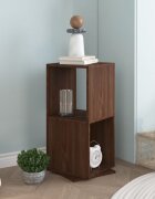 vidaXL Въртящ се шкаф кафяв дъб 345x345x755 см инженерно дърво