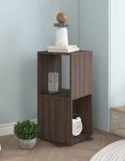 vidaXL Въртящ се шкаф сив дъб сонома 345x345x755 см инженерно дърво
