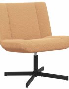 vidaXL Въртящ се стол Бежово 63 x 75 x 76 см Овча