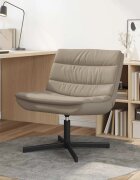 vidaXL Въртящ се стол Капучино 63 x 75 x 76 см Изкуствена