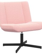 vidaXL Въртящ се стол Розово 63 x 75 x 76 см Овча