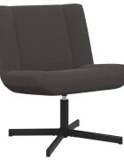 vidaXL Въртящ се стол Тъмен сив 63 x 75 x 76 см Овча