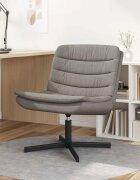 vidaXL Въртящ се стол Таупе 63 x 75 x 76 см текстил