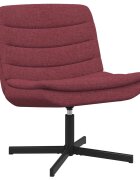 vidaXL Въртящ се стол Виненочервен 63 x 75 x 76 см текстил