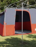 vidaXL Вътрешна палатка Сив и оранжев 280 x 220 x 176 см тафта