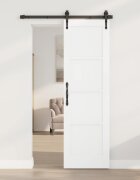 vidaXL Вътрешна врата 61 x 1985 см Шперплат Бяло