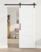 vidaXL Вътрешна врата 735 x 1985 см Шперплат Бяло