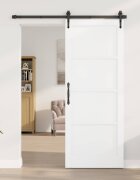 vidaXL Вътрешна врата 83 х 211 см Шперплат Бяло